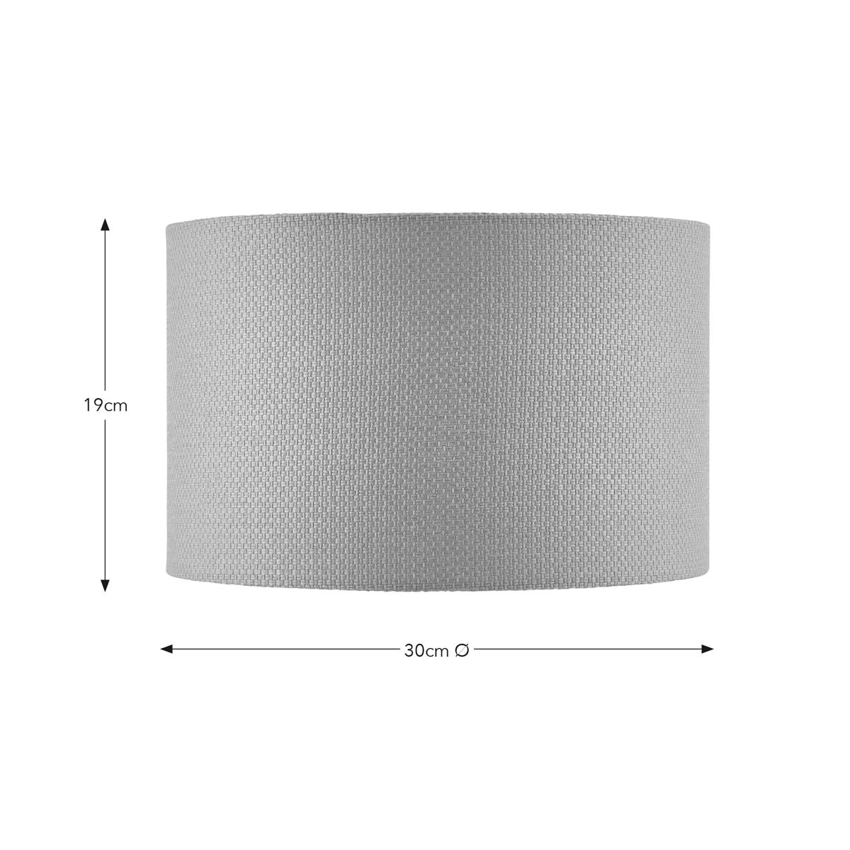 Barkweave Easy Fit Drum Lamp Shade Ochre (Yellow) – image 7