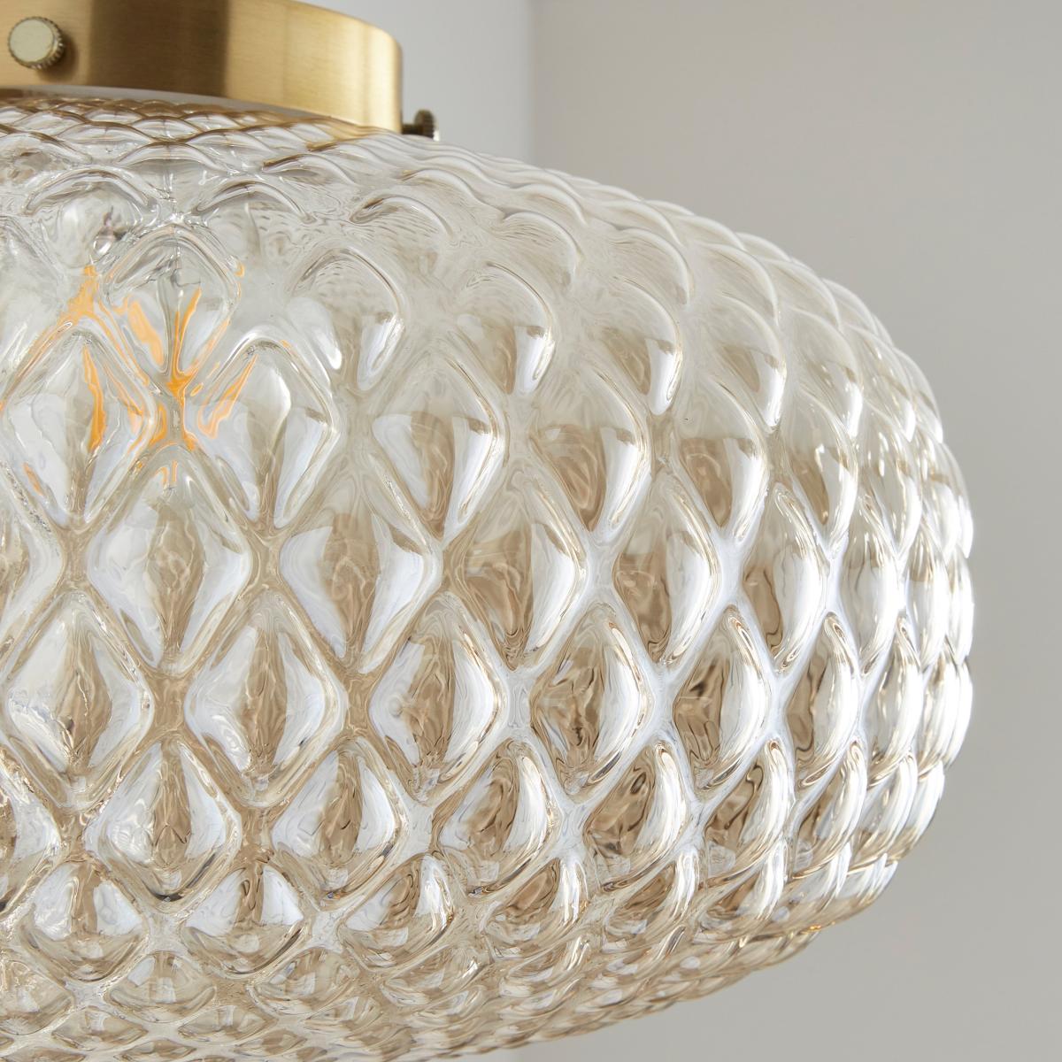 Silas Embossed Easy Fit Pendant Shade – image 3