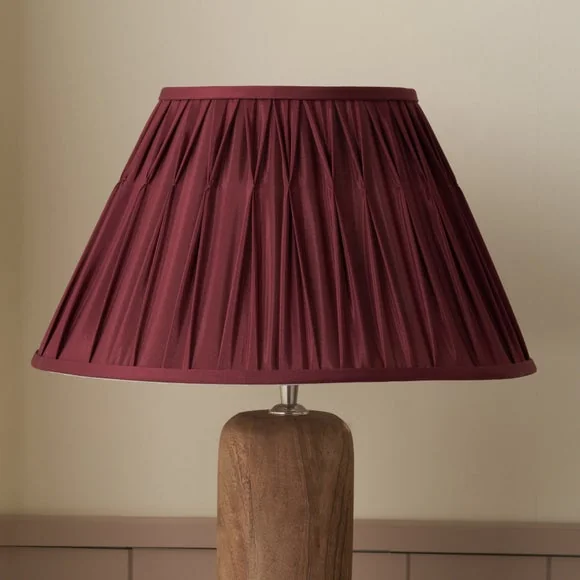 Pacific Lifestyle Garbo Silk Mix Pinch Pleat Tapered Lampshade – image 1