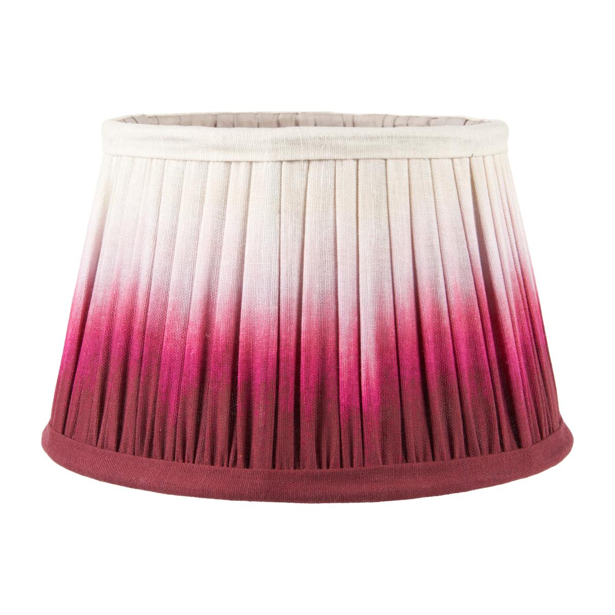 Scallop Ombre Soft Pleated Tapered Lamp Shade Red – image 2