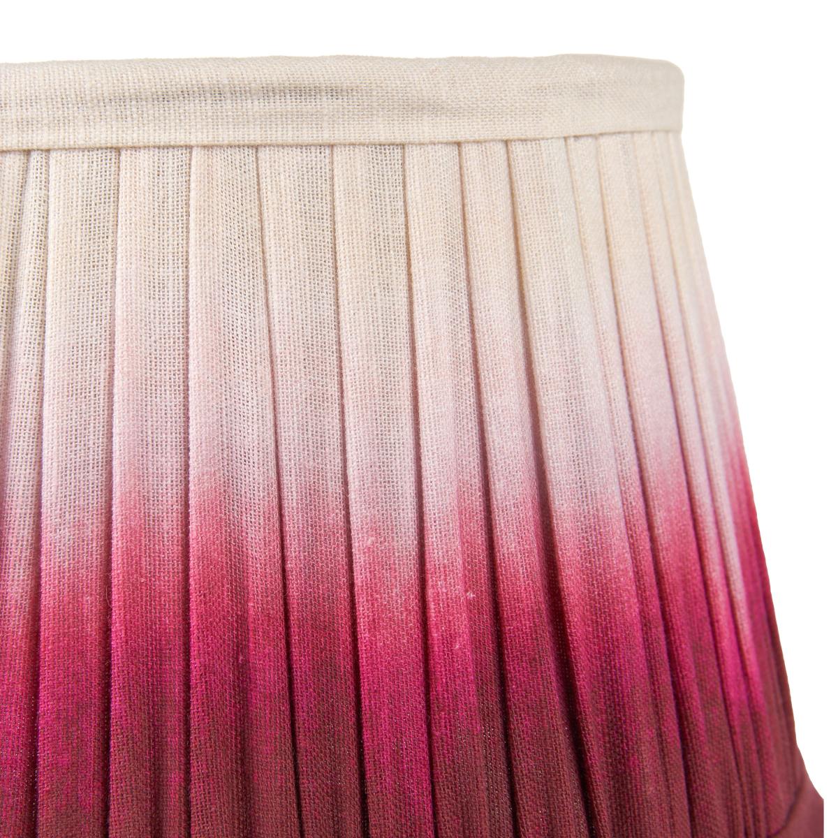 Scallop Ombre Soft Pleated Tapered Lamp Shade Red – image 4