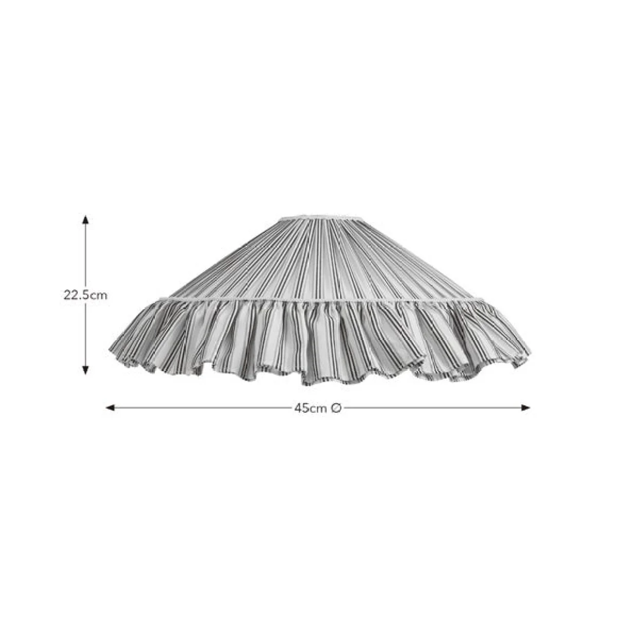 Stripe Ruffle Easy Fit Lamp Shade – image 6