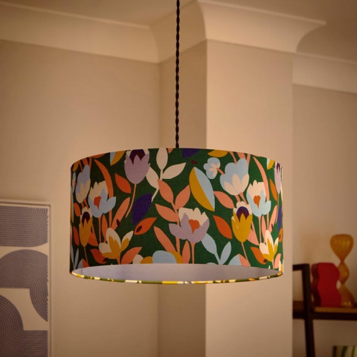 Elements Fieldsley Floral Easy Fit Drum Lamp Shade – image 2