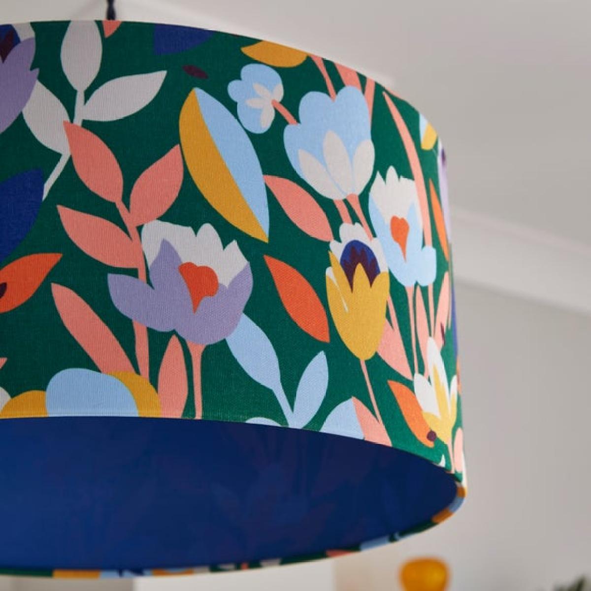 Elements Fieldsley Floral Easy Fit Drum Lamp Shade – image 3