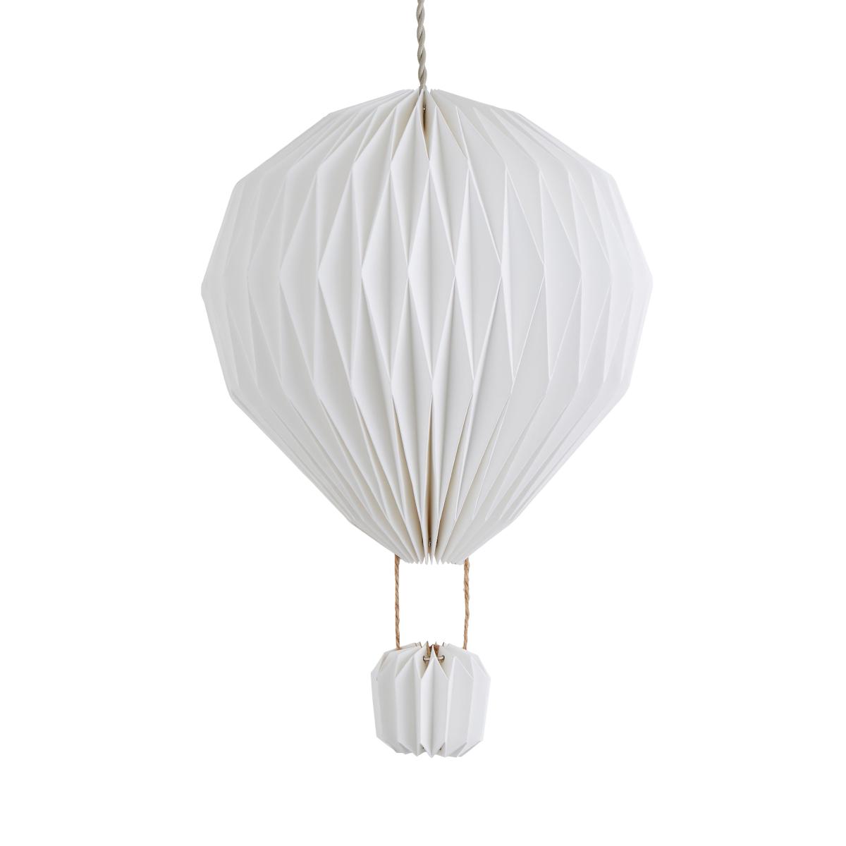 Origami Hot Air Balloon Easyfit Pendant White – image 5