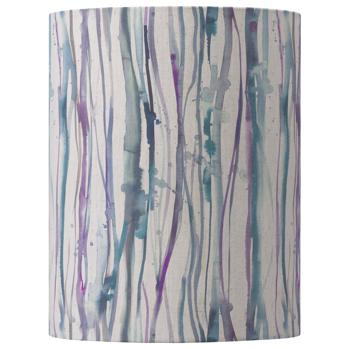 Falls Cylinder Lamp Shade Falls Indigo Blue – image 2
