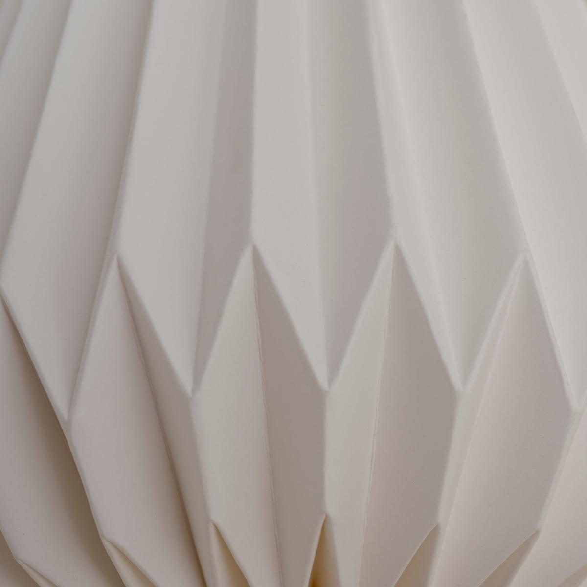 Origami Decagon Paper Pendant Small White – image 3