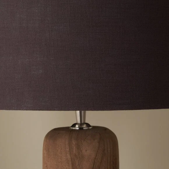 Pacific Lifestyle Lino Self Lined Linen Cylinder Lampshade – image 3