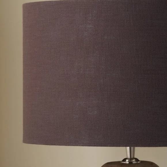 Pacific Lifestyle Lino Self Lined Linen Cylinder Lampshade – image 5