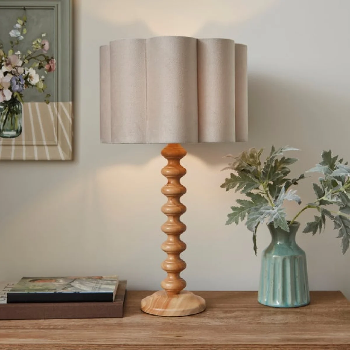 Alex Pleated Velvet Easy Fit Drum Lamp Shade – image 3