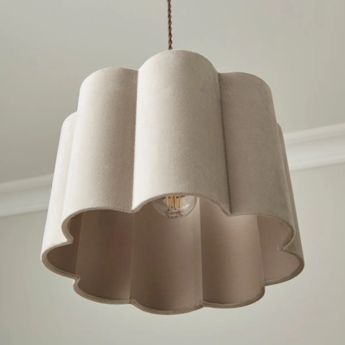Alex Pleated Velvet Easy Fit Drum Lamp Shade – image 4