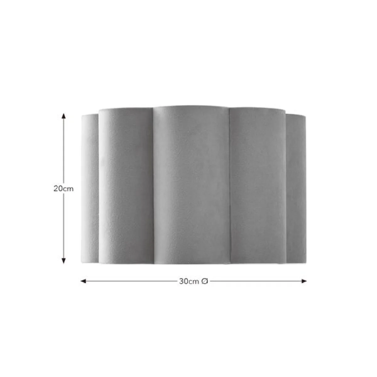 Alex Pleated Velvet Easy Fit Drum Lamp Shade – image 6