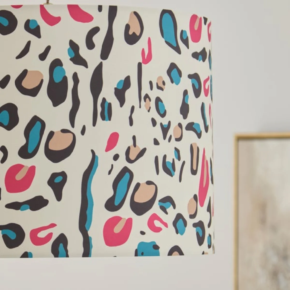 Maximal Leopard Print Easy Fit Drum Lamp Shade – image 4