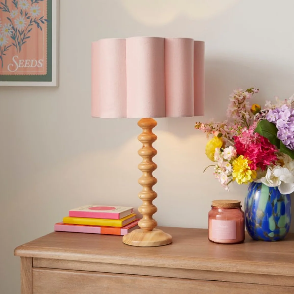 Alex Pleated Velvet Easy Fit Drum Lamp Shade – image 3