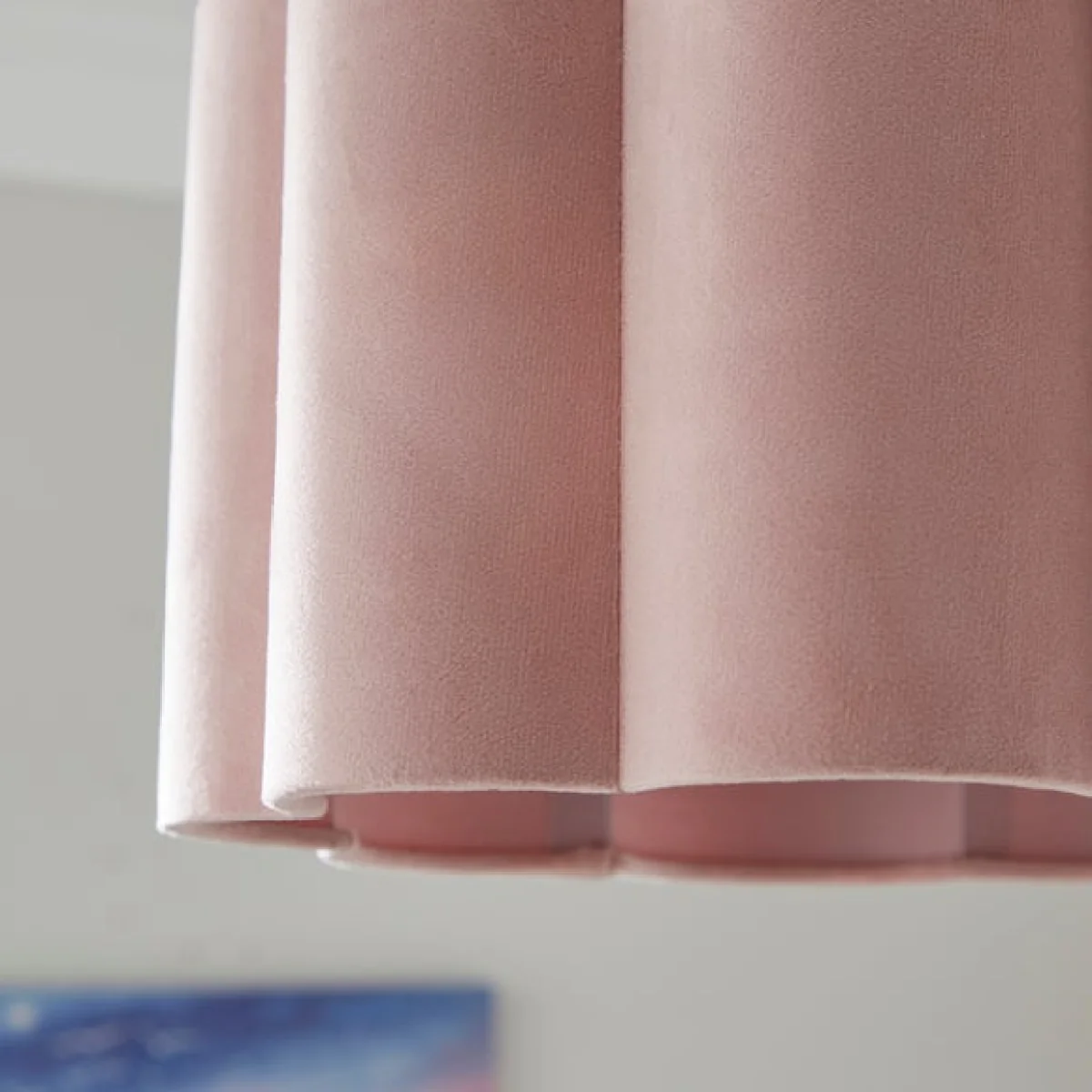 Alex Pleated Velvet Easy Fit Drum Lamp Shade – image 5
