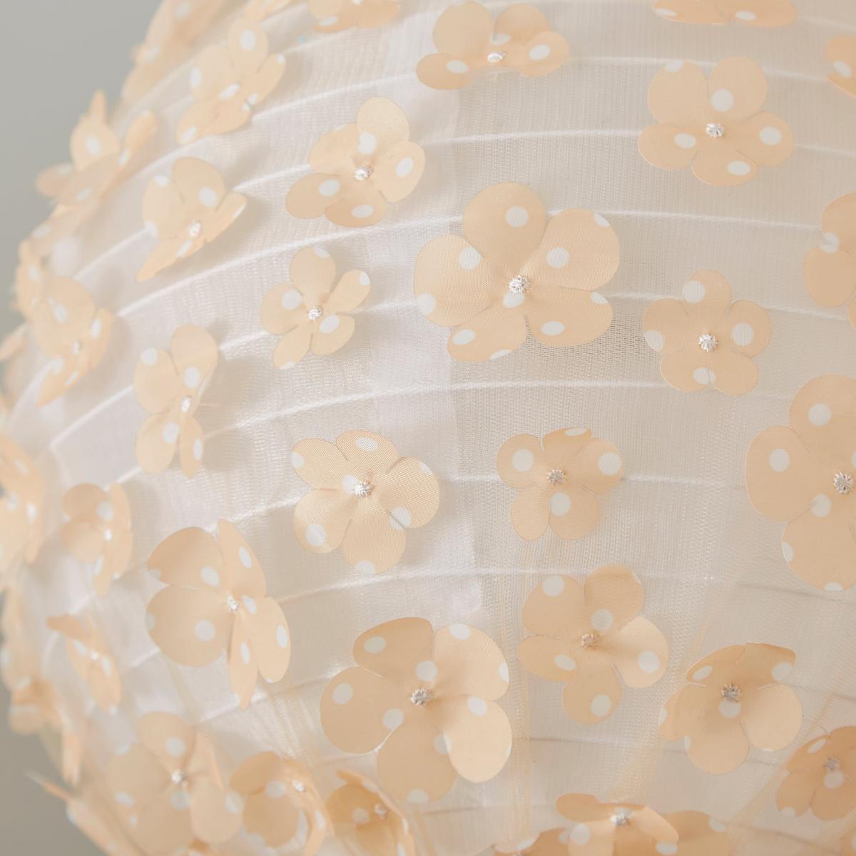 Floral Applique Round Lamp Shade MultiColoured – image 3