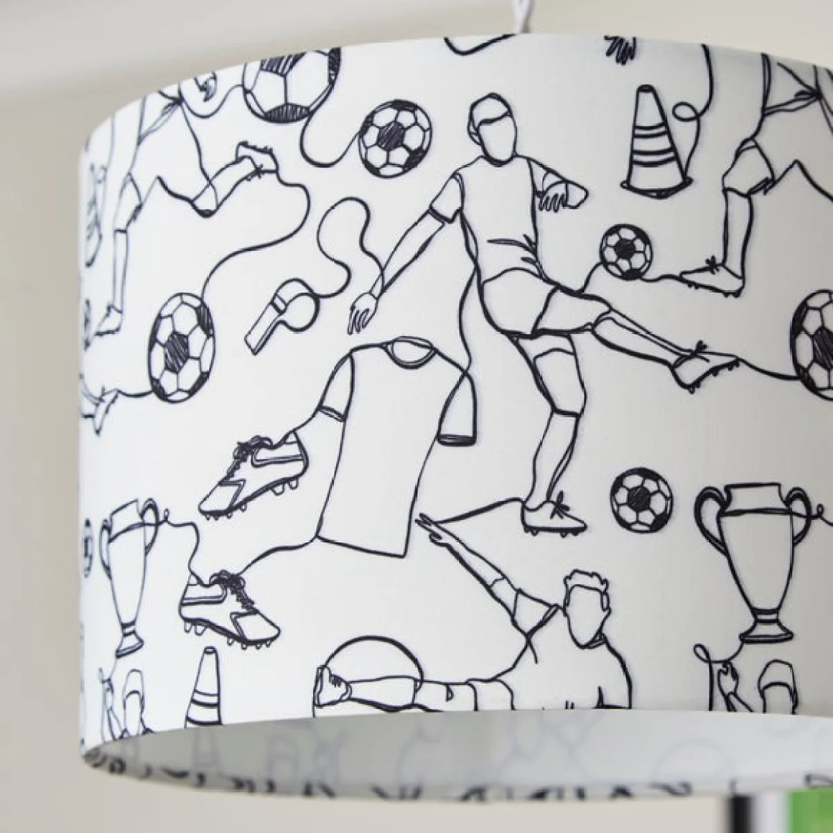Football Doodle Easy Fit Lamp Shade – image 3