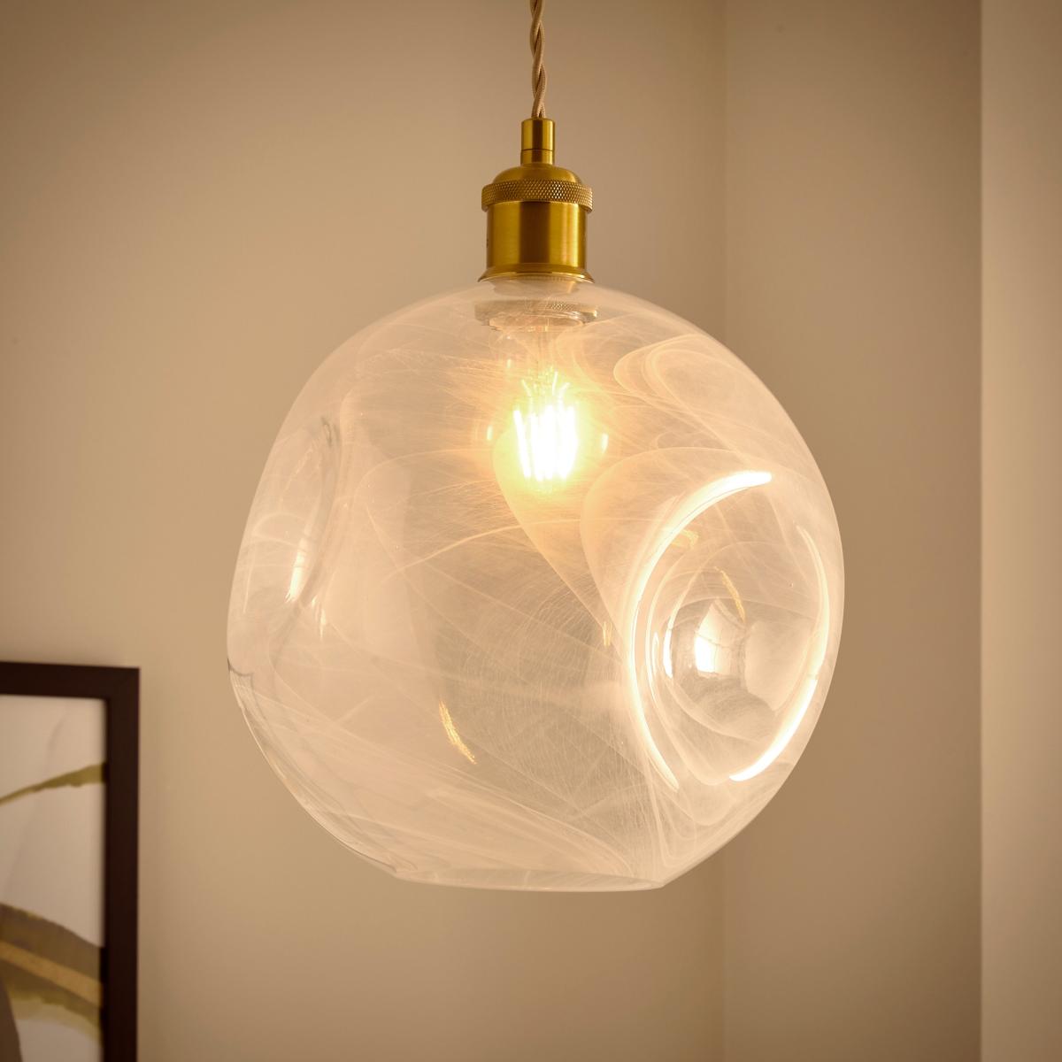 Marble Art Deco Easy Fit Pendant Shade – image 2