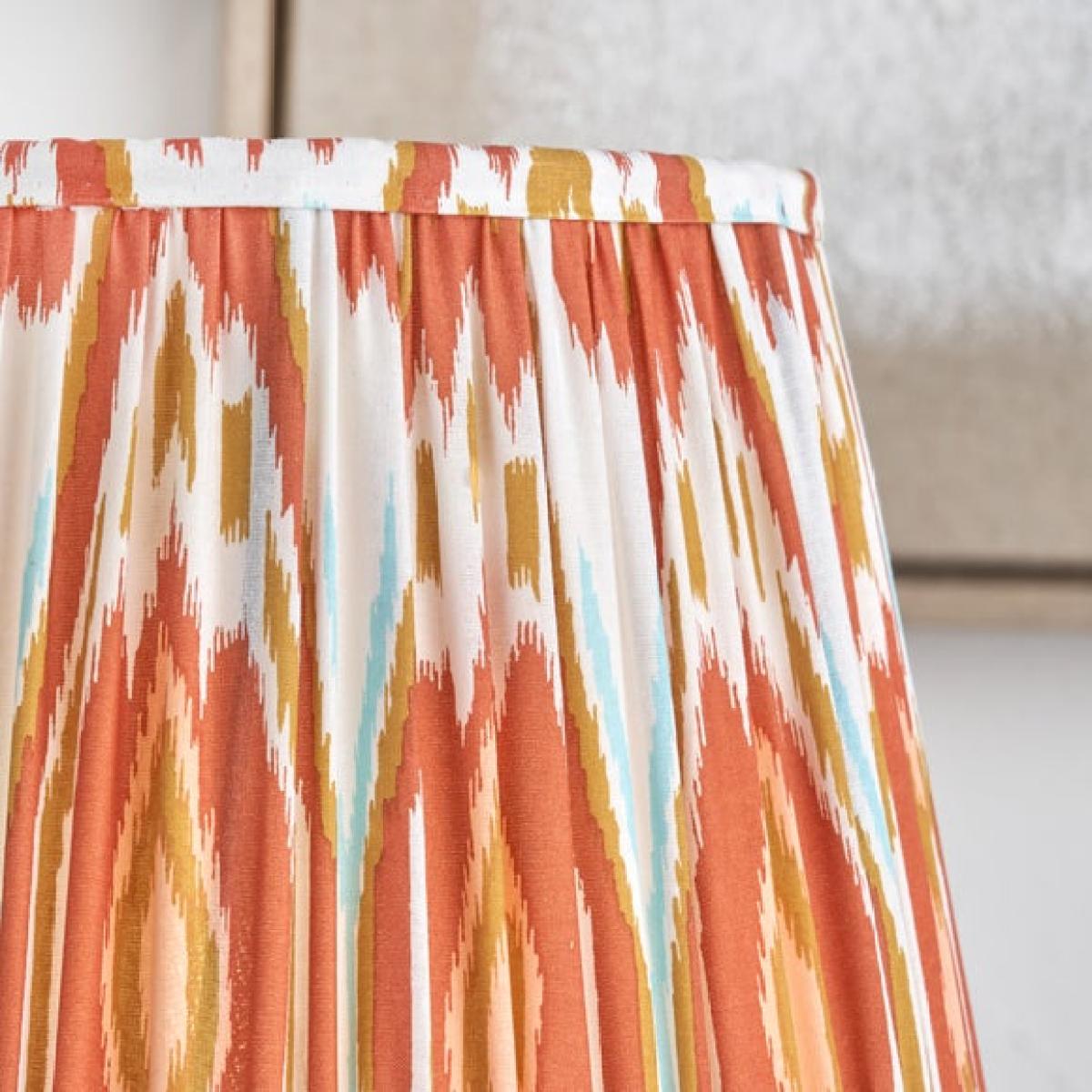 Pacific Lifestyle Izara Ikat Pleated Tapered Lamp Shade – image 2