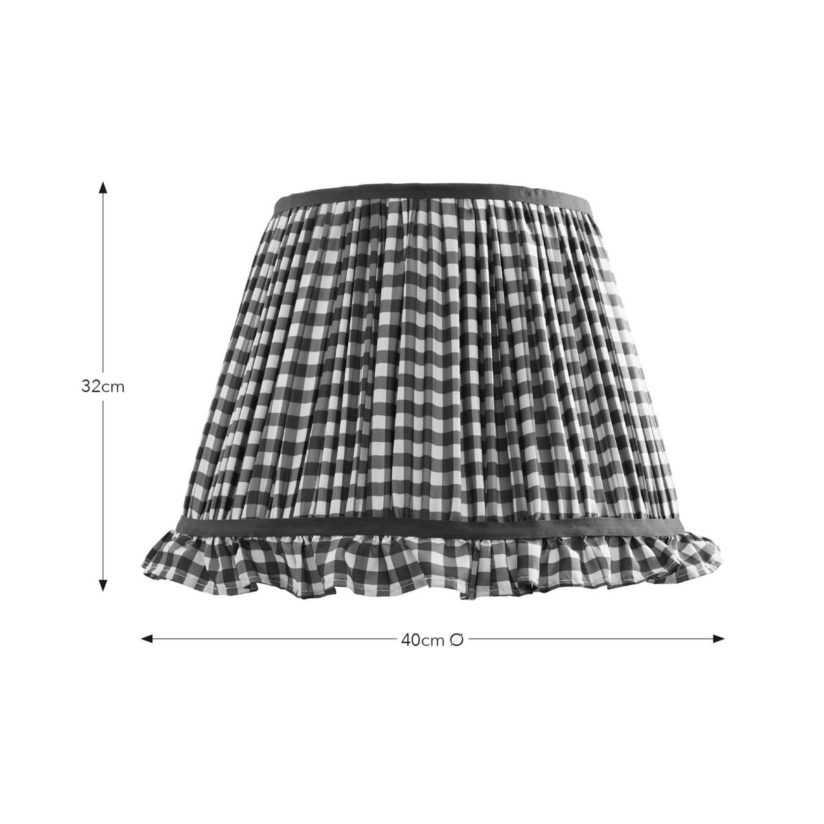 Carys Frilled Gingham Lamp Shade – image 4