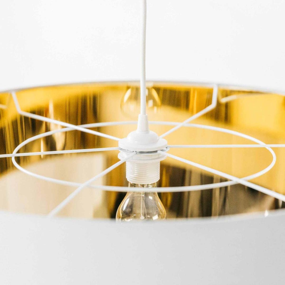 Tall Grey and Gold Pendant Shade – image 2