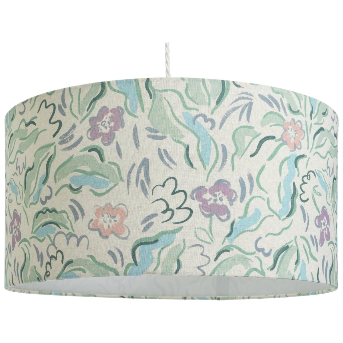 Habitat 25x49cm Floral Printed Drum Shade - Multicoloured – image 4