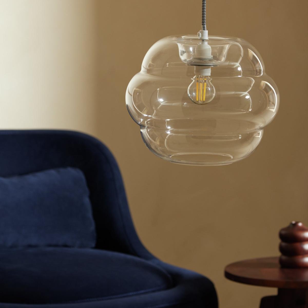 Habitat Clear Glass Honeycomb Easy Fit Lampshade - 25cm – image 2