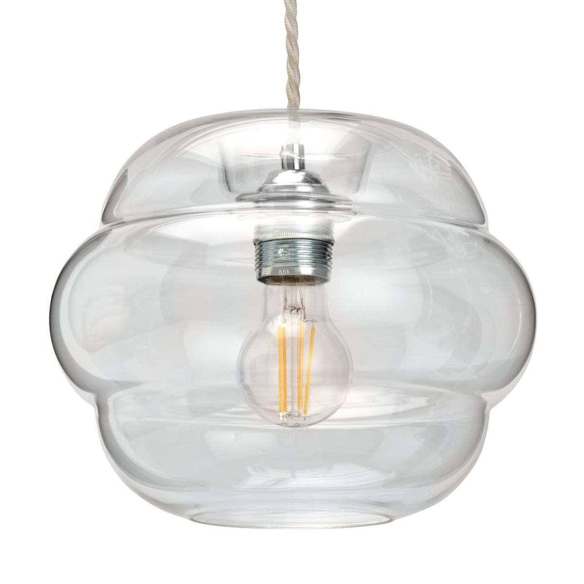 Habitat Clear Glass Honeycomb Easy Fit Lampshade - 25cm – image 3