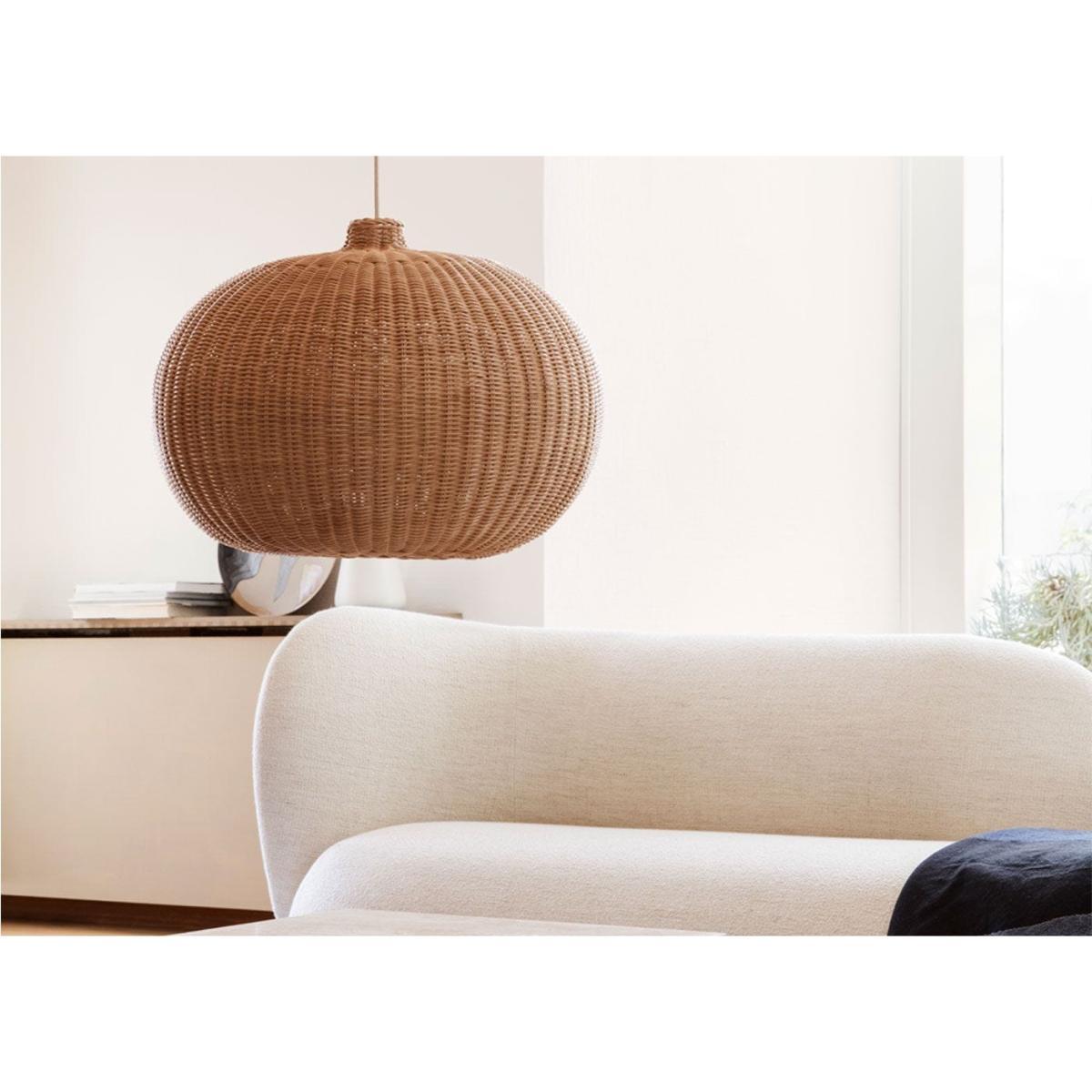 ferm LIVING Braided Shade Disc Natural - Heal's UK Lighting – image 5