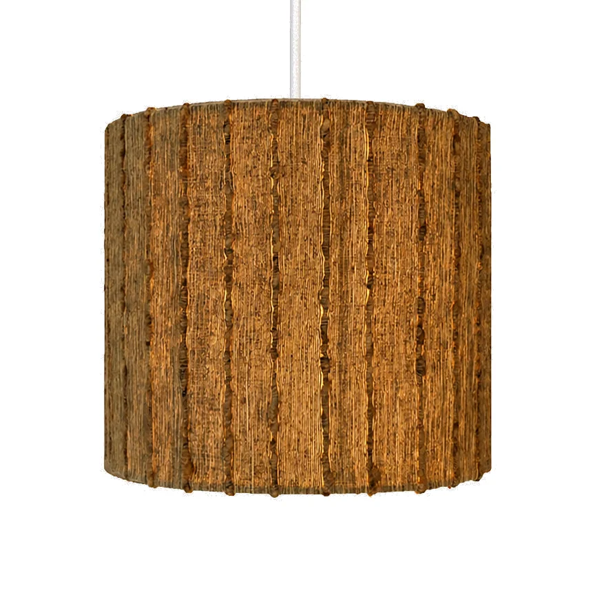 Heal's Tussah Slub Silk Lampshade Natural – image 1