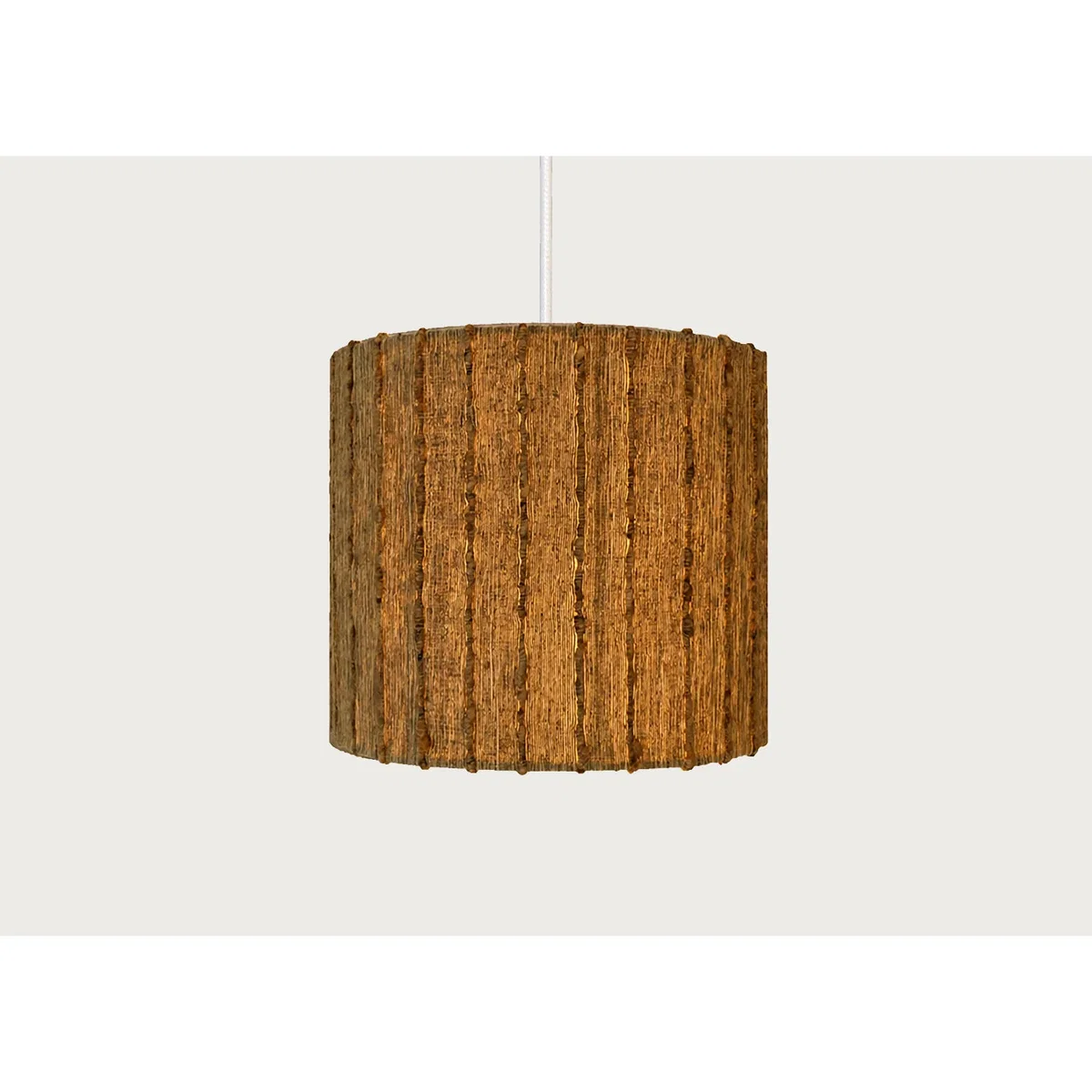 Heal's Tussah Slub Silk Lampshade Natural – image 2