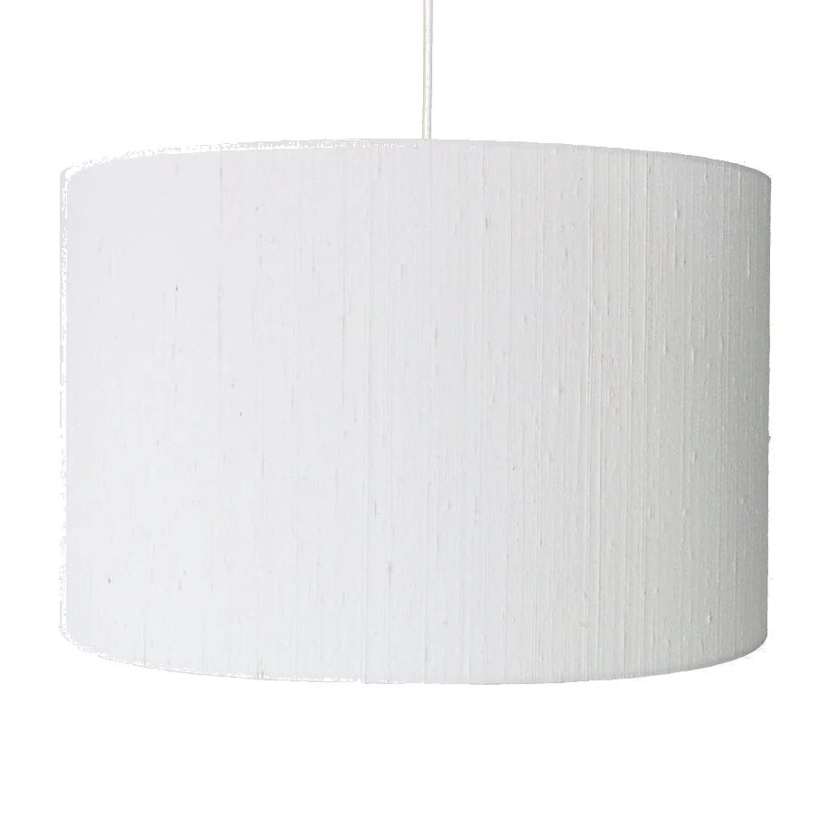 Heal's Dupion Silk Lampshade Porcelain – image 1