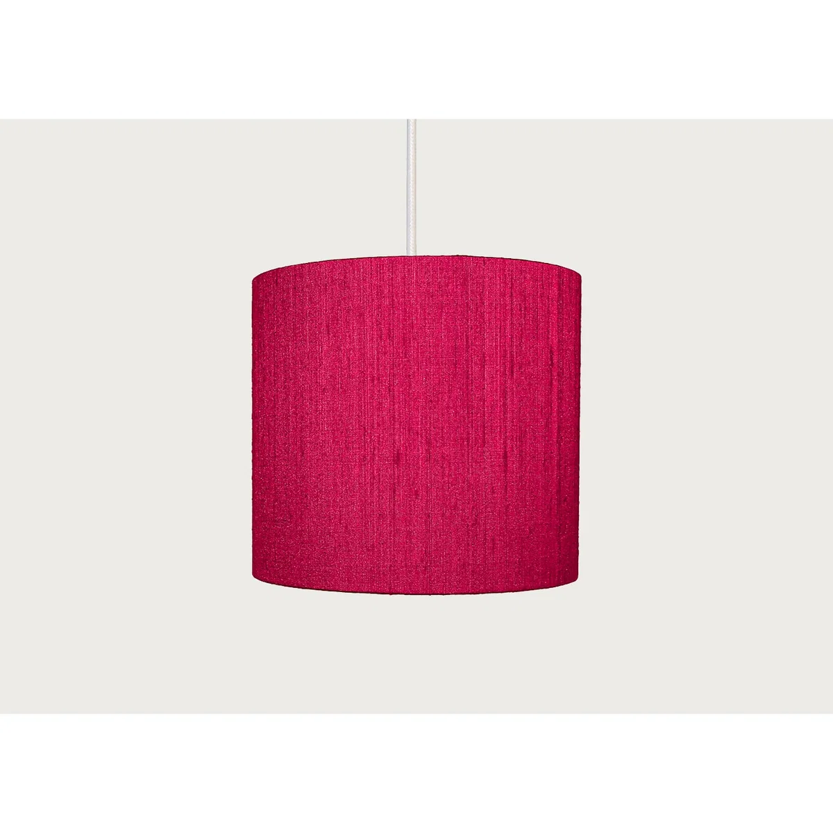 Heal's Dupion Silk Lampshade Fuchsia – image 2