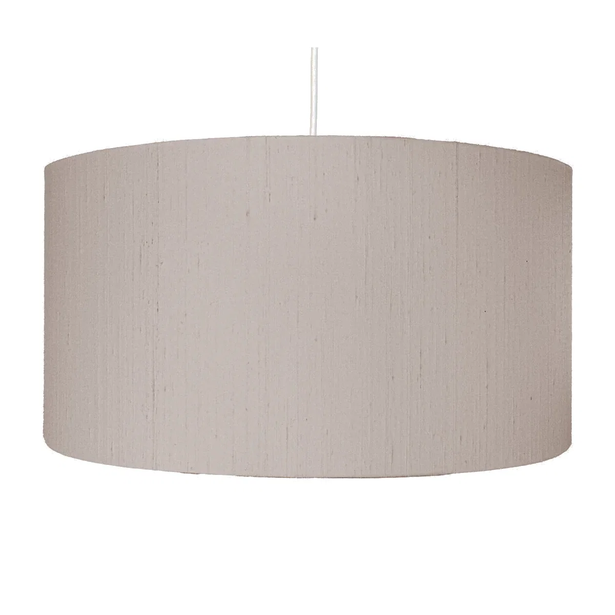 Heal's Dupion Silk Lampshade Smoke – image 1