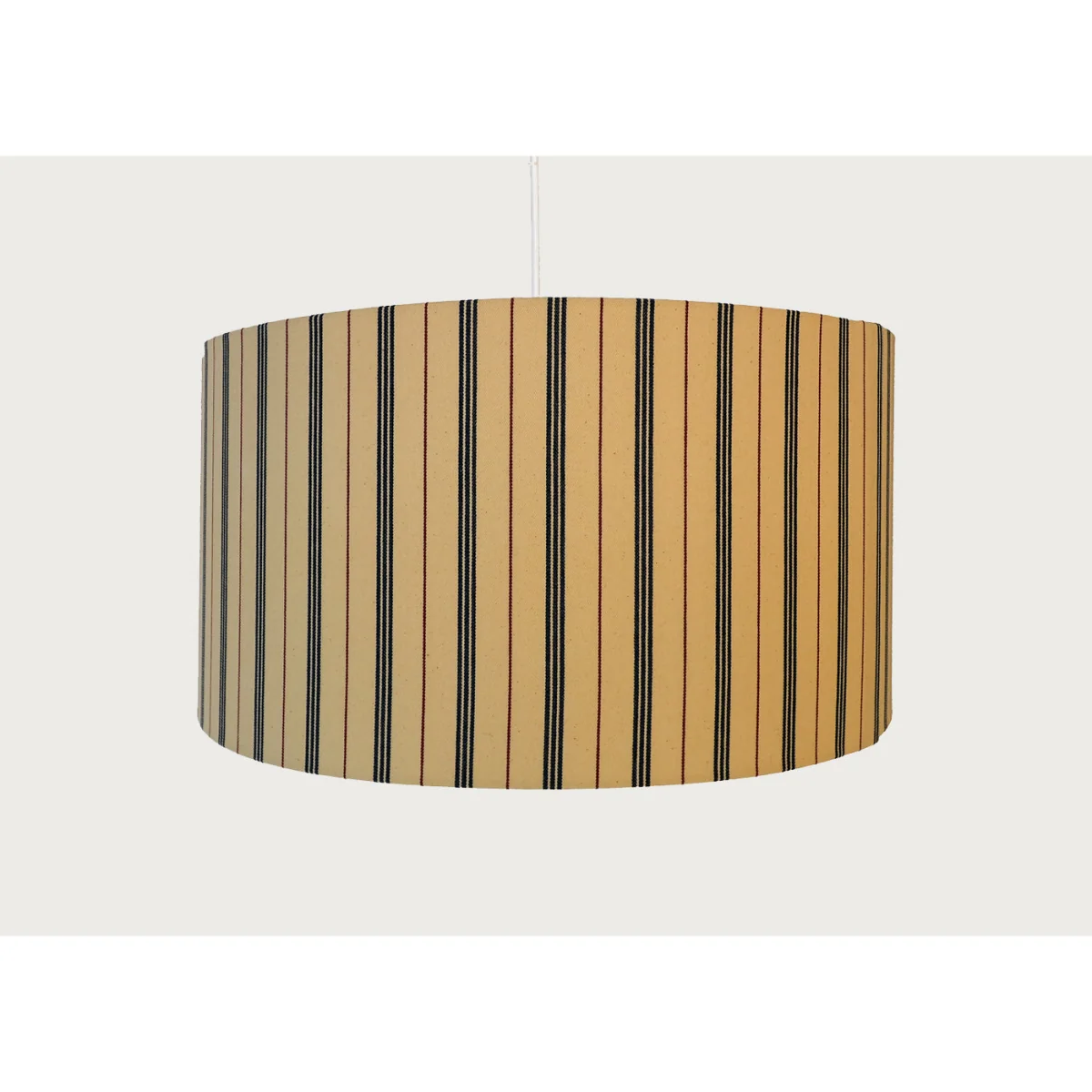 Heal's Ticking Stripe Lampshade Wide Red/Blue – image 2