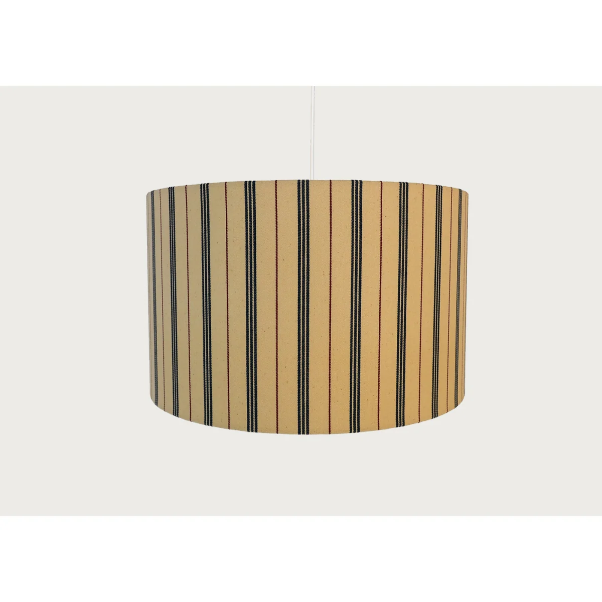 Heal's Ticking Stripe Lampshade Wide Red/Blue – image 3
