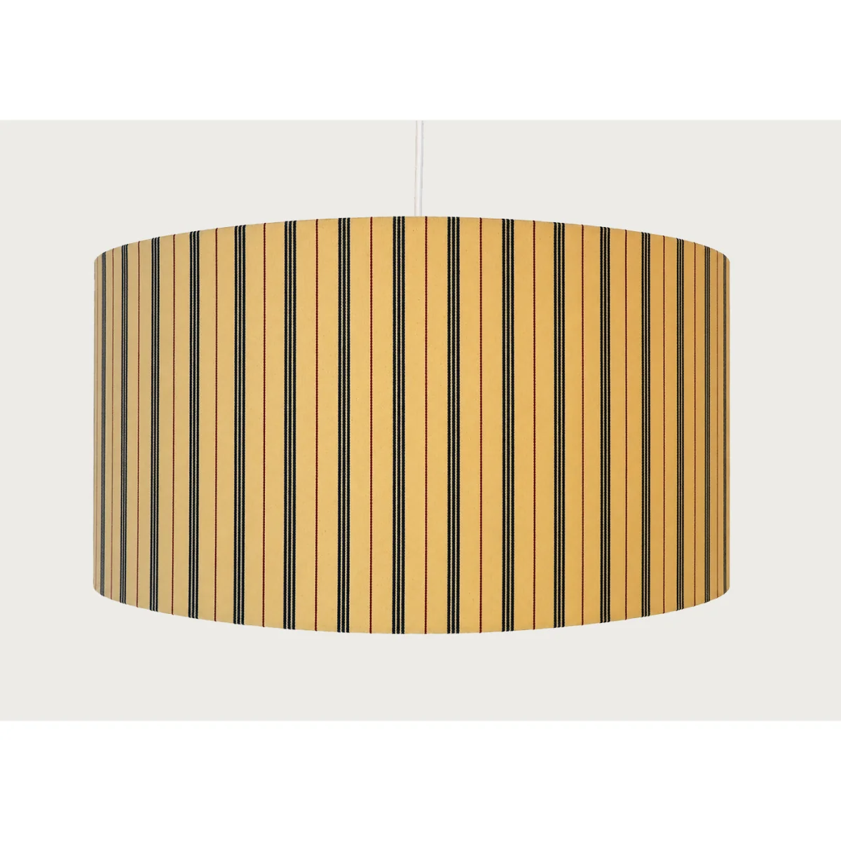 Heal's Ticking Stripe Lampshade Wide Red/Blue – image 4