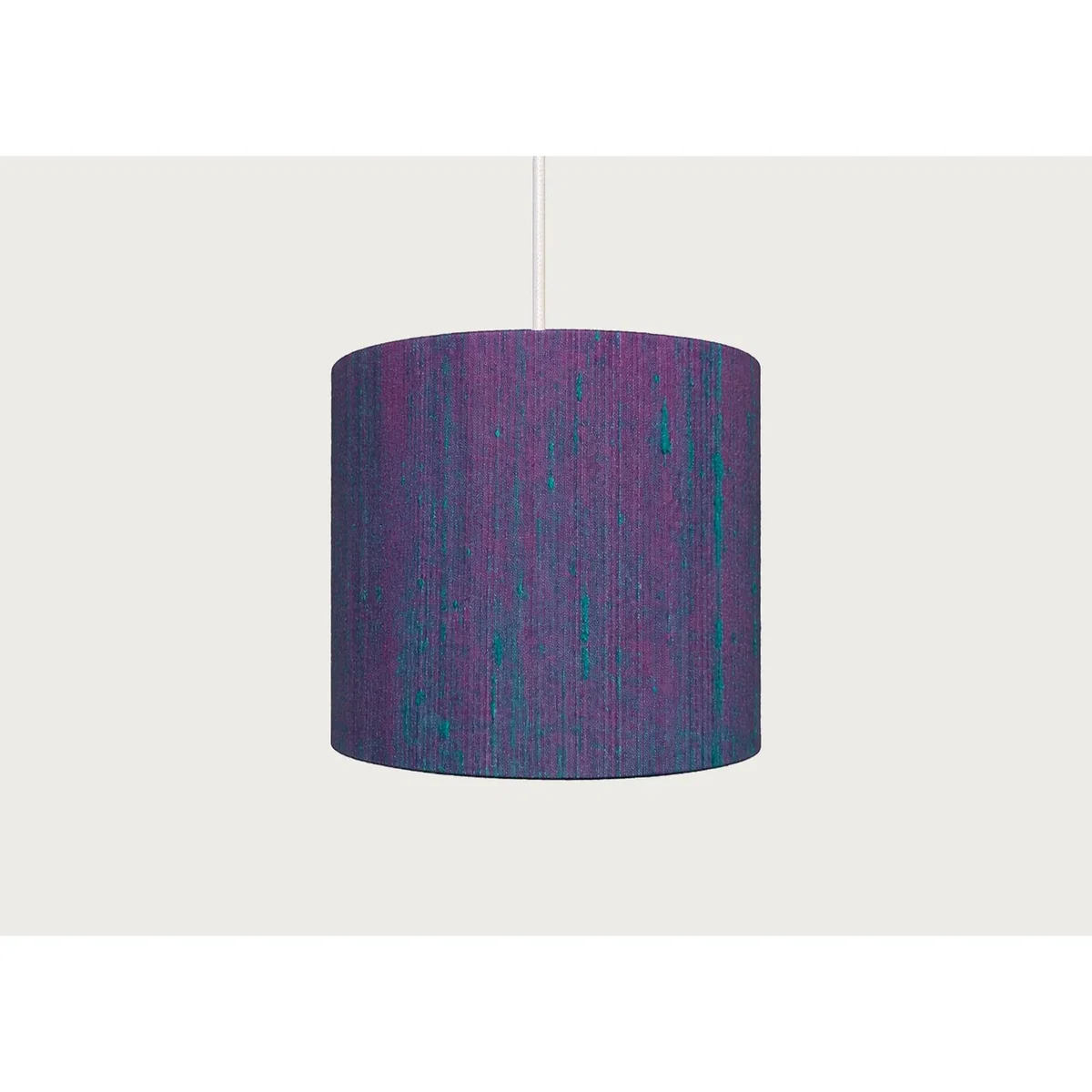 Heal's Dupion Silk Lampshade Peacock – image 2