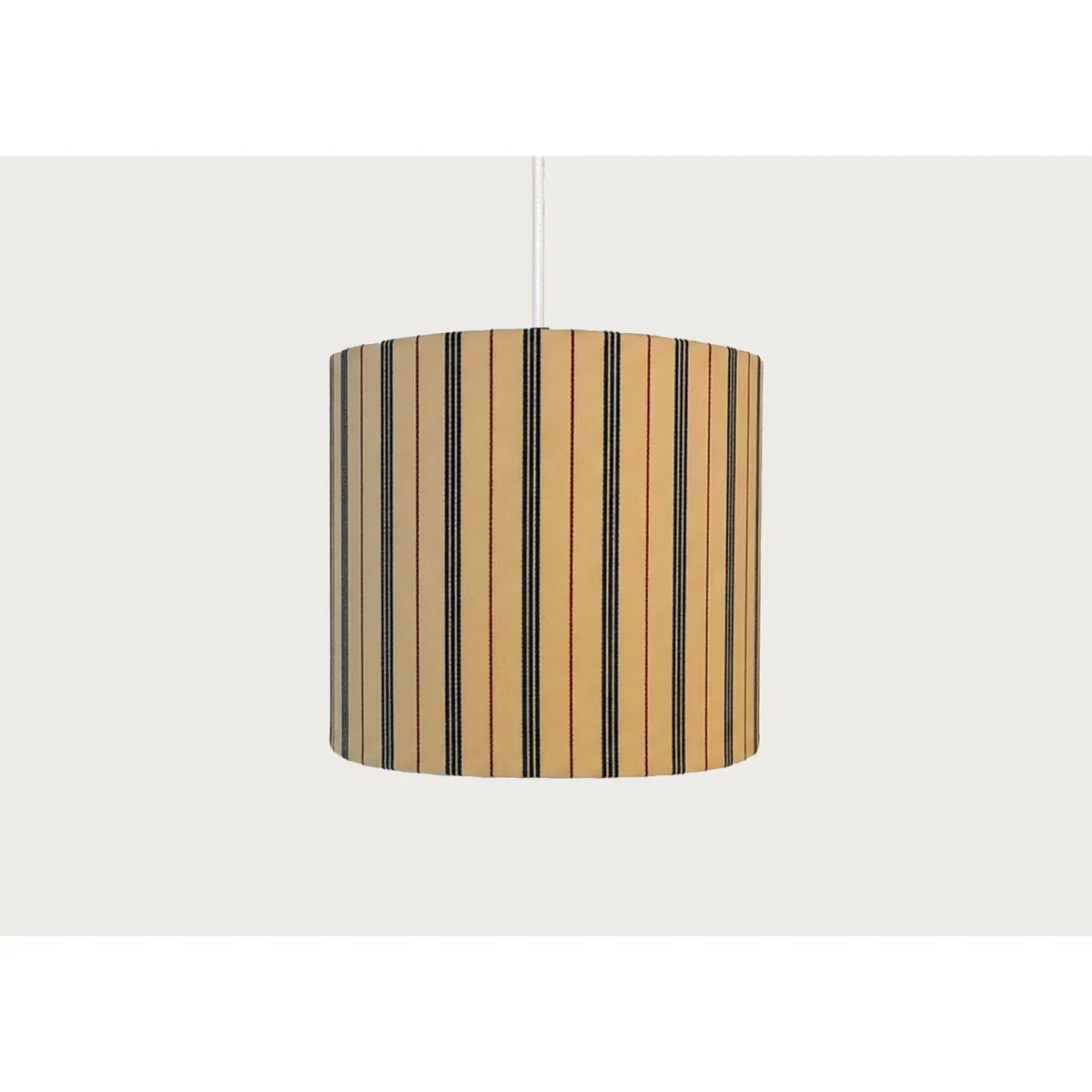 Heal's Ticking Stripe Lampshade Wide Red/Blue – image 2