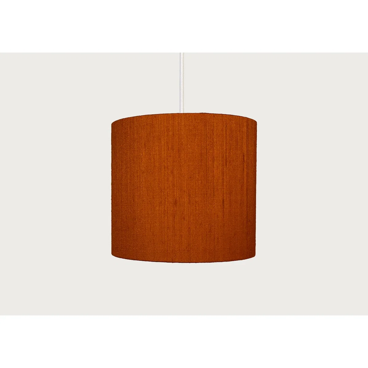 Heal's Dupion Silk Lampshade Burnt Orange – image 2