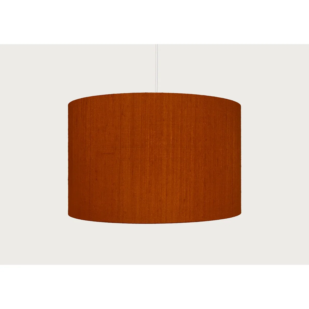Heal's Dupion Silk Lampshade Burnt Orange – image 3