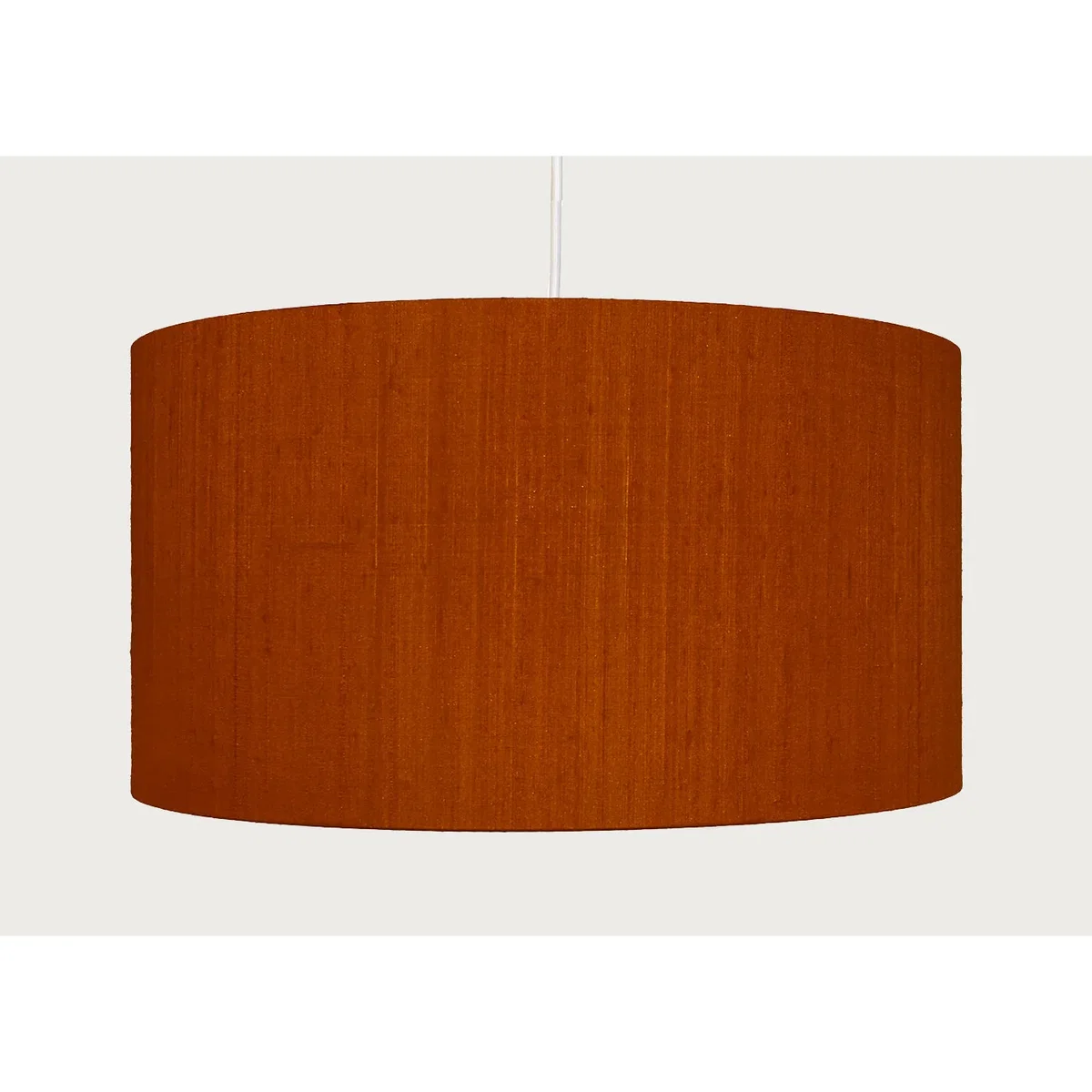 Heal's Dupion Silk Lampshade Burnt Orange – image 4