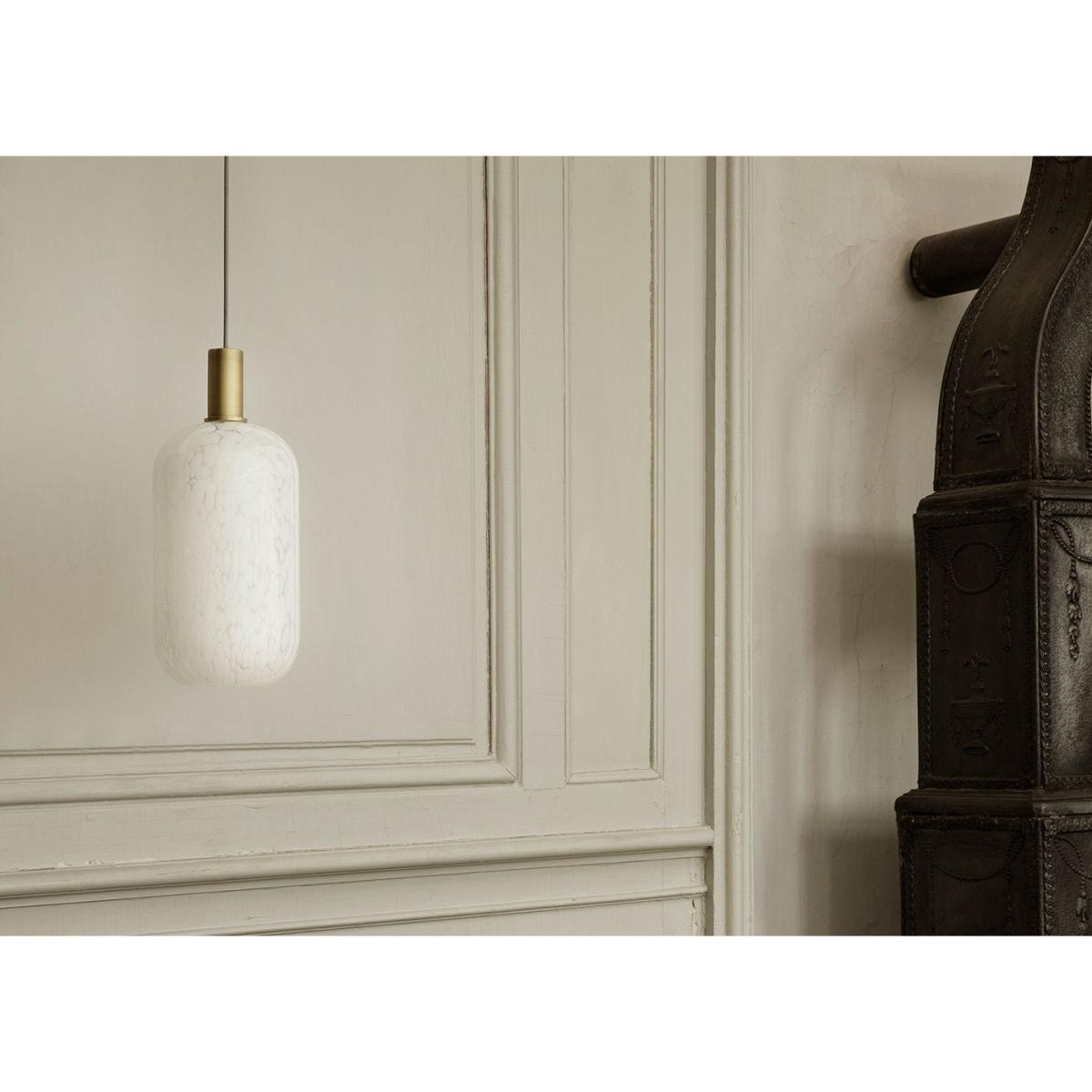ferm LIVING Casca Glass Shade Sphere Milk - Heal's UK Lighting – image 4