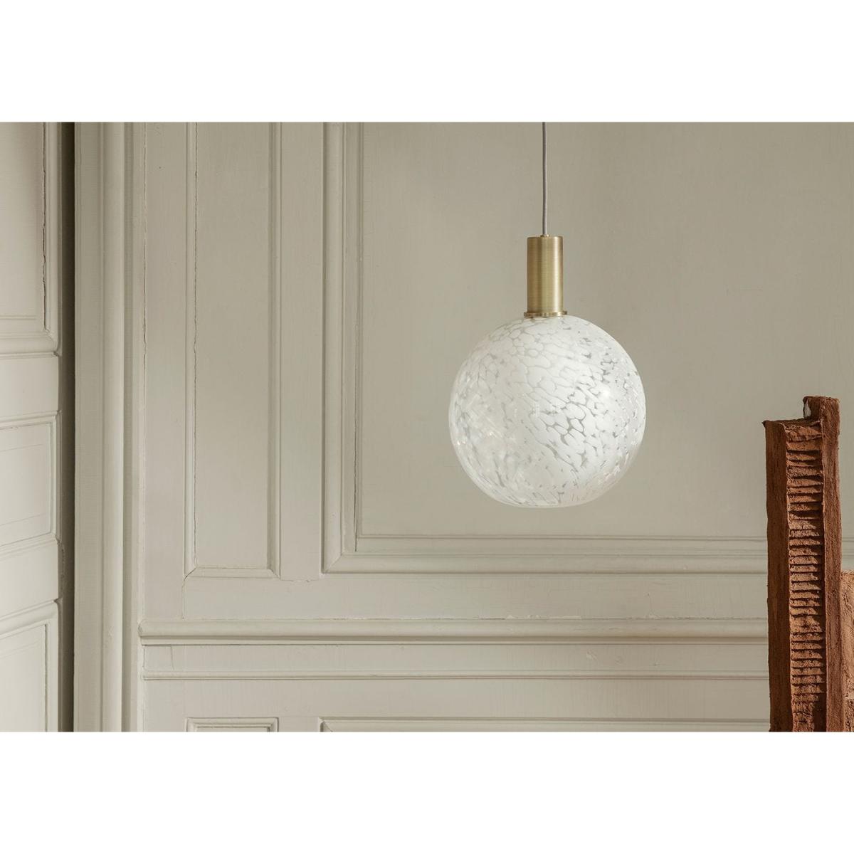 ferm LIVING Casca Glass Shade Sphere Milk - Heal's UK Lighting – image 7
