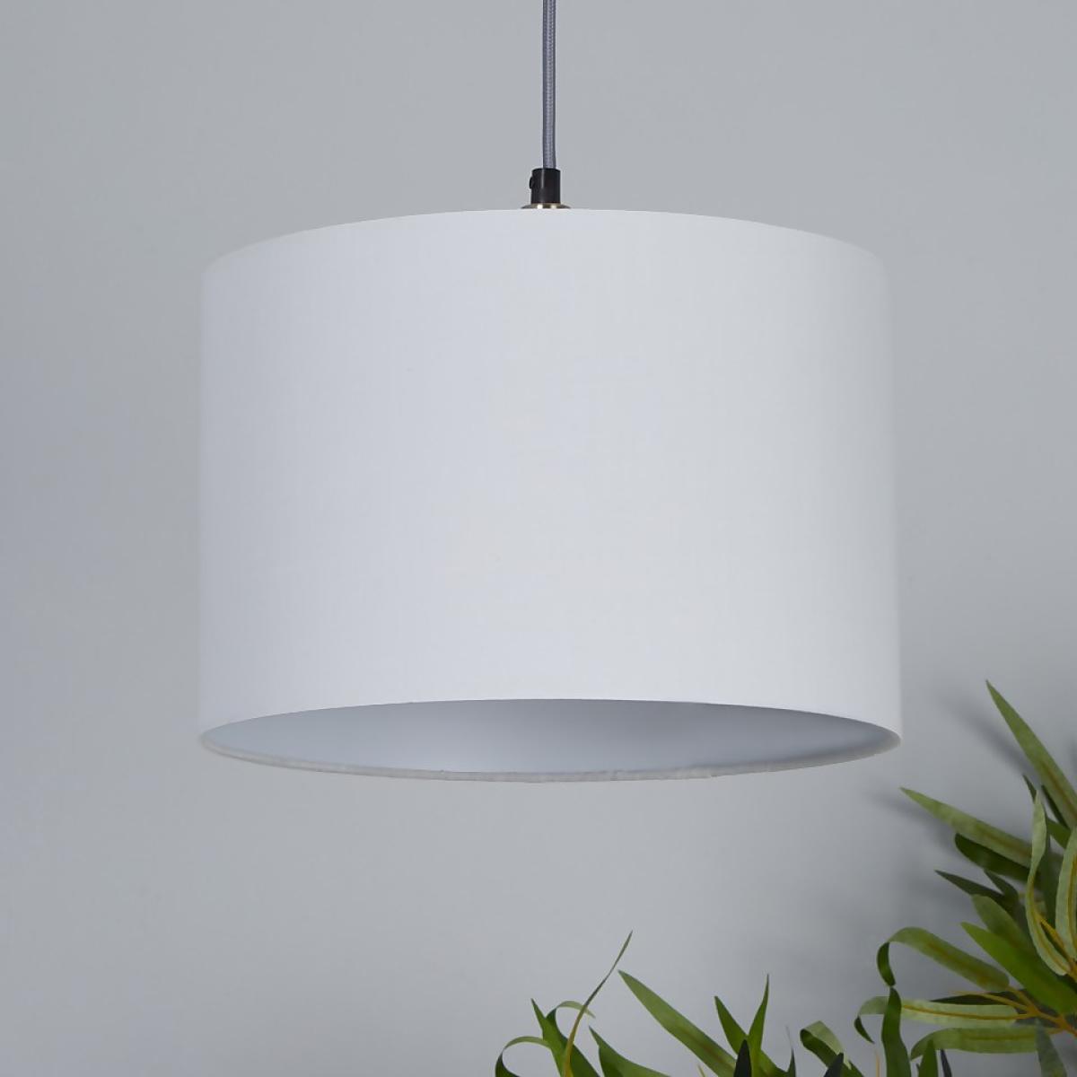 Clyde Drum Lamp Shade - 30cm - White – image 3