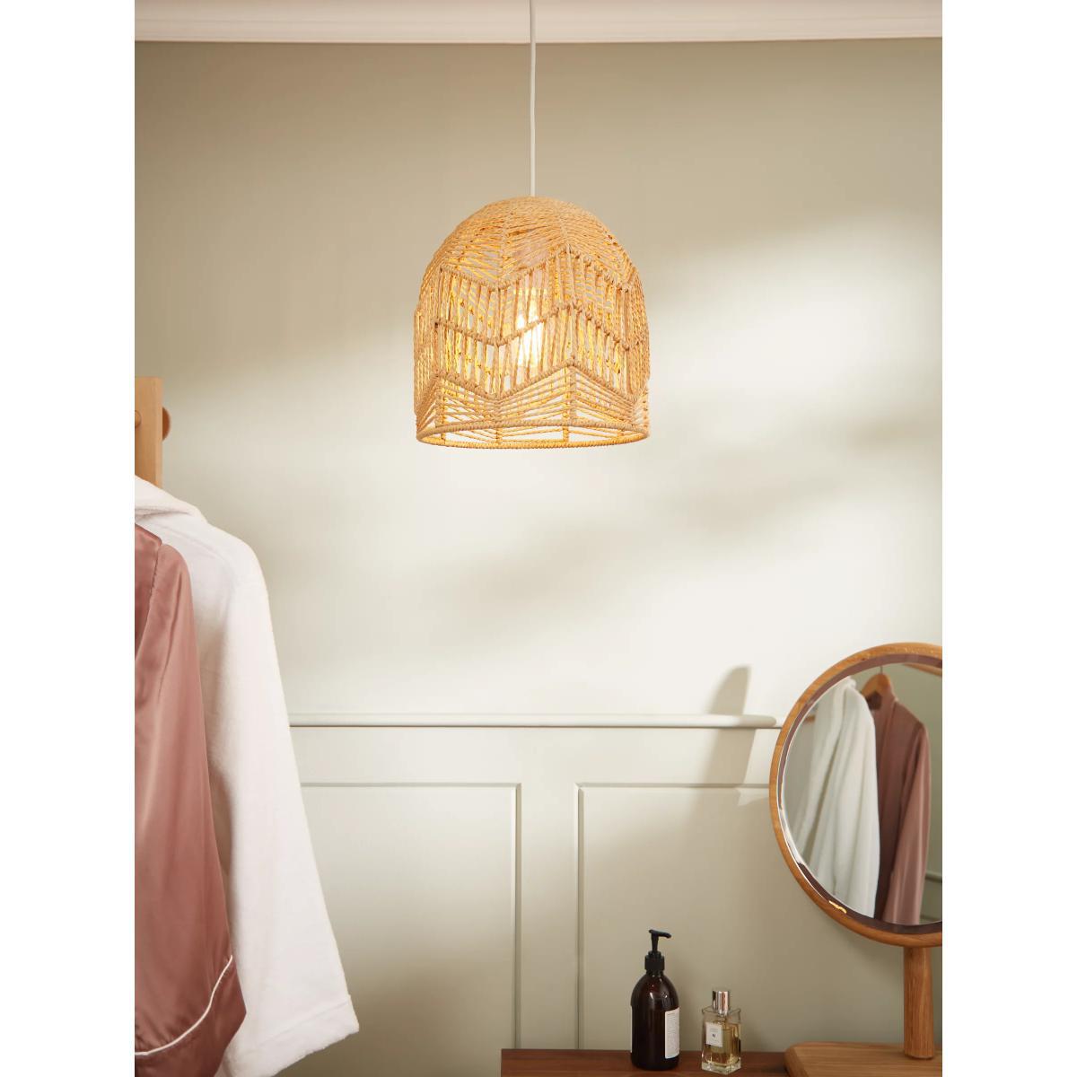 John Lewis & Partners Small Paper String Easy-to-Fit Ceiling Shade, Natural – image 2