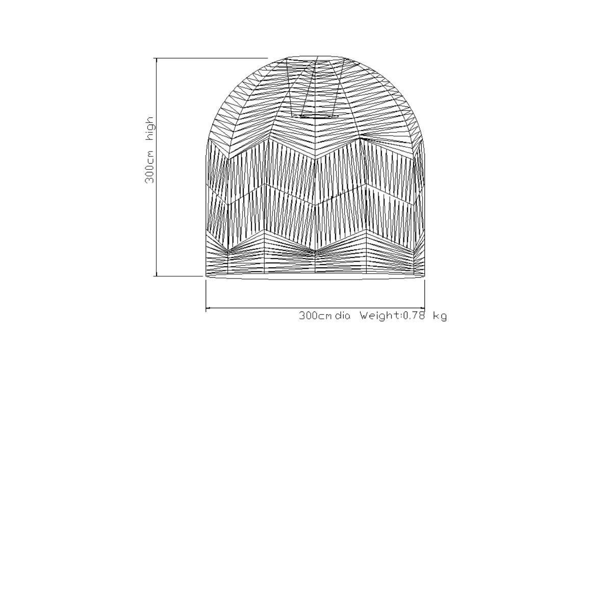 John Lewis & Partners Small Paper String Easy-to-Fit Ceiling Shade, Natural – image 6