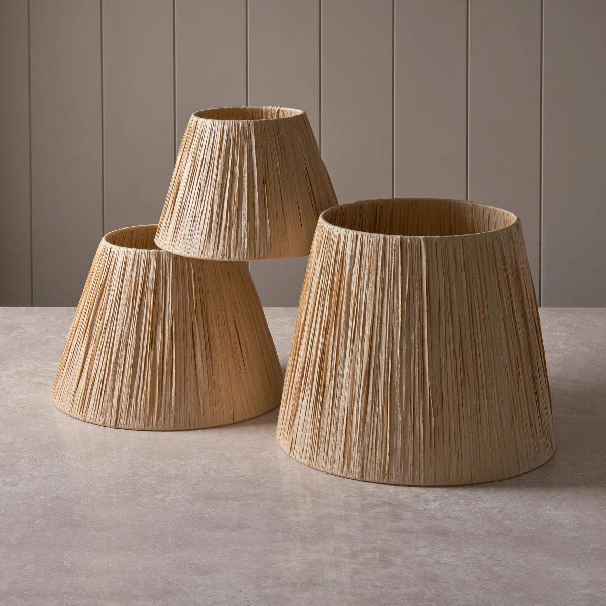 Raffia 32cm Tapered Shade - Natural – image 2