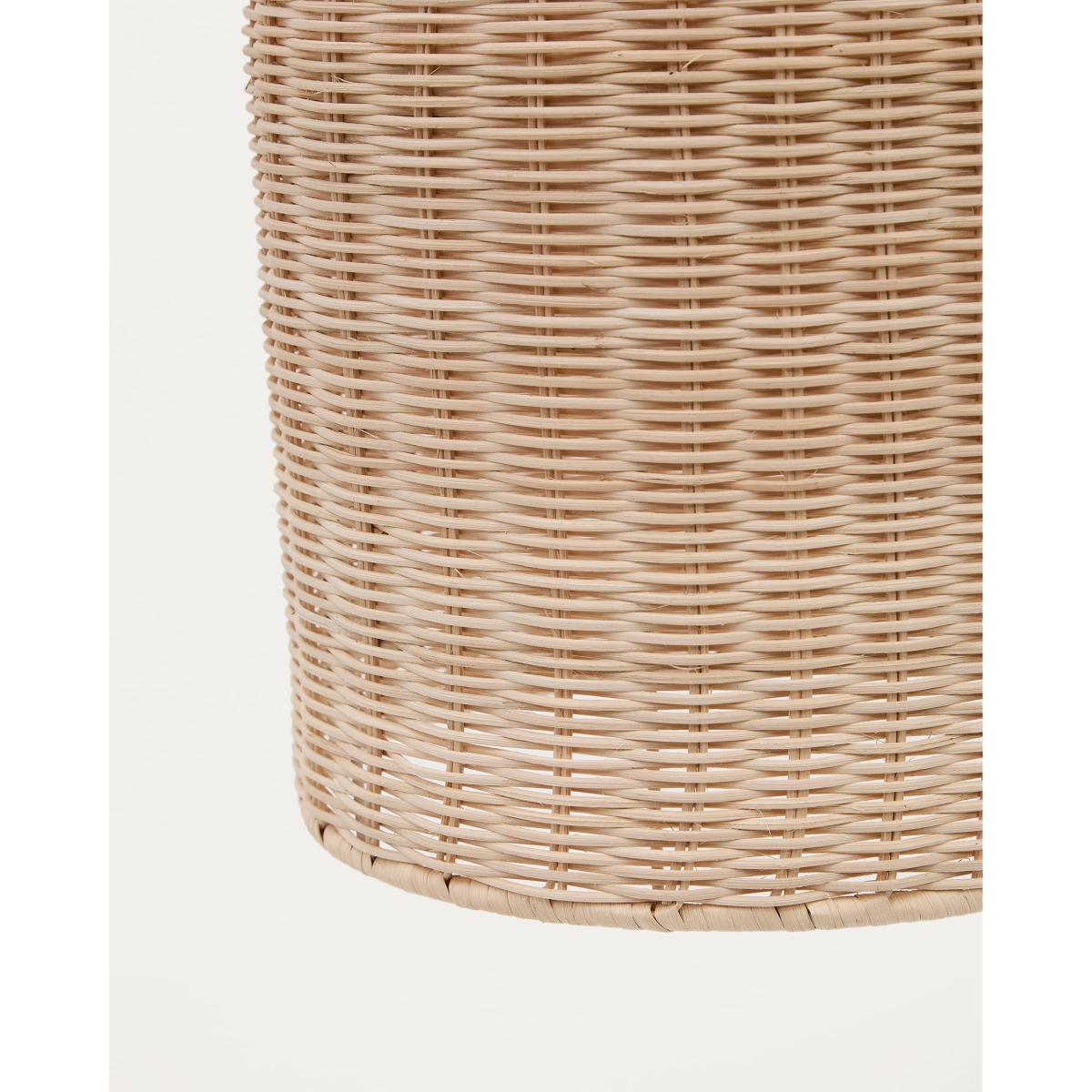 Druciana rattan ceiling lamp shade in a natural finish, Ø 25 cm – image 2
