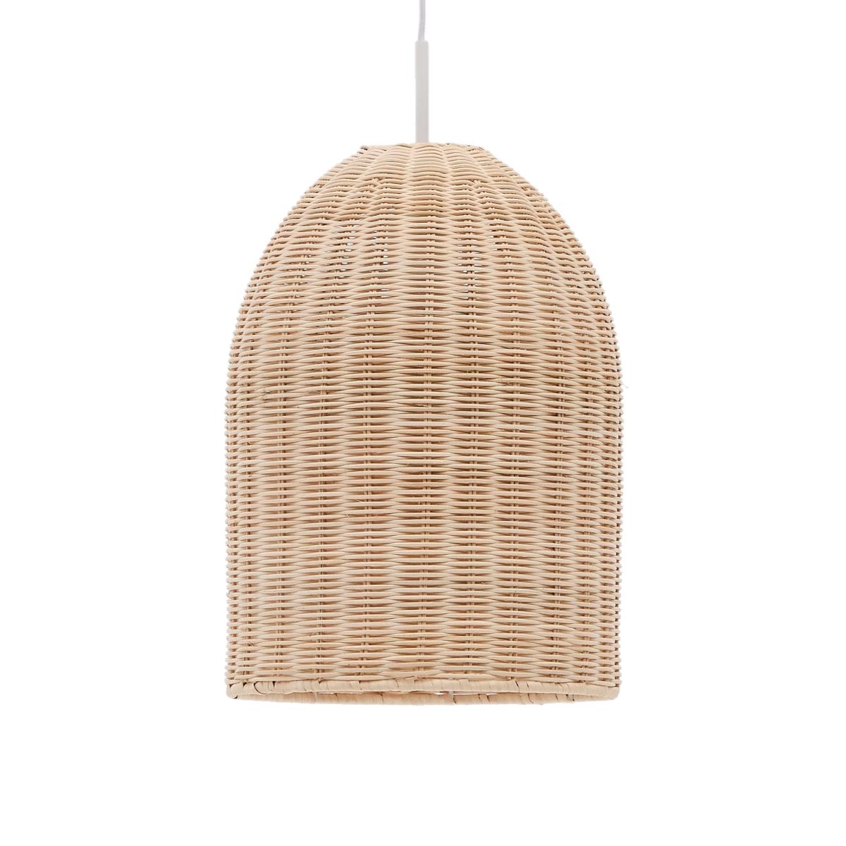 Druciana rattan ceiling lamp shade in a natural finish, Ø 25 cm – image 1
